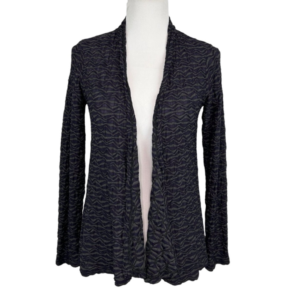 CUT LOOSE Lagen Look Open Front Textured Cardigan Jacket Women's Size Small